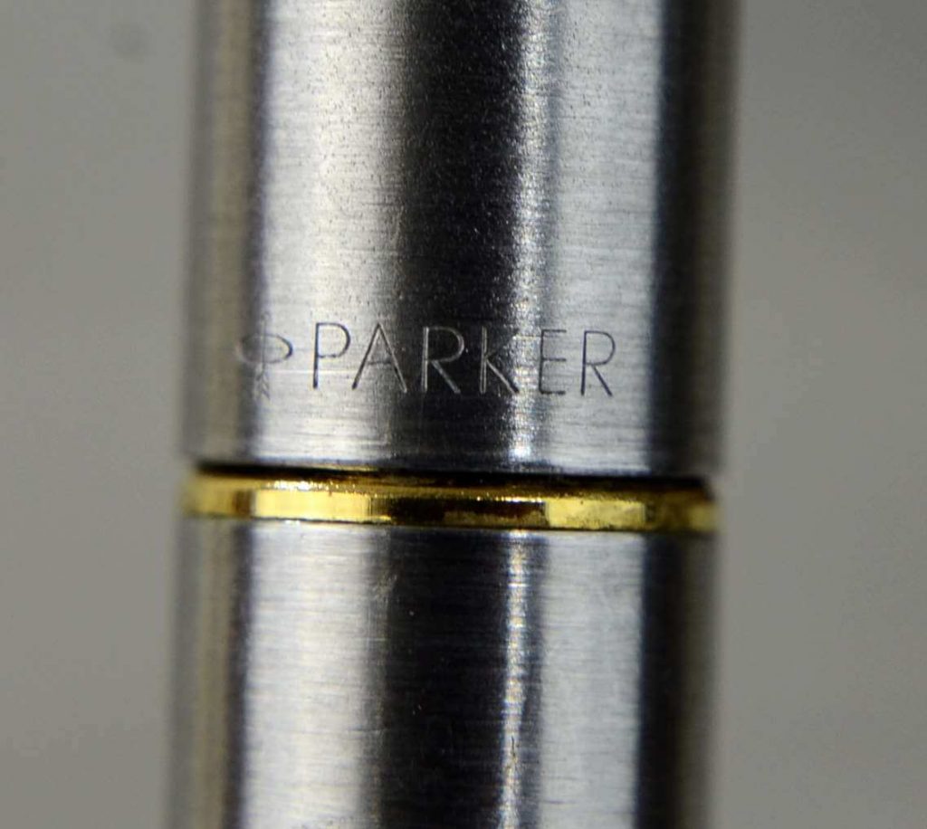 Buy online Parker 45 flighter steel barrel f fountain pen gold plated F Nib