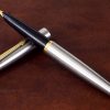 Vintage  parker 45 flighter fountain pen with golden Medium nib - USA - Image 5