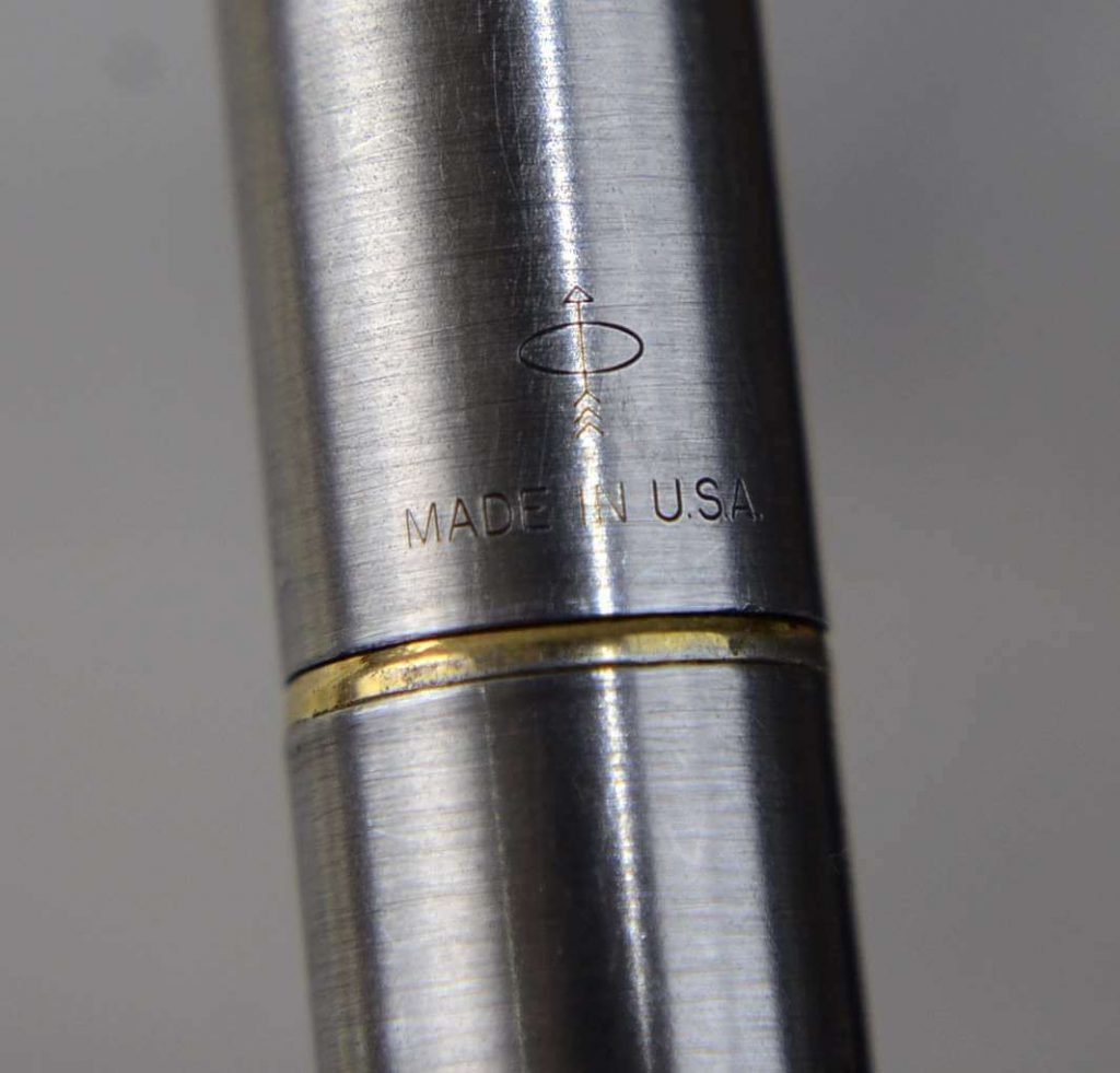 Buy online Parker 45 flighter steel barrel f fountain pen gold plated F Nib