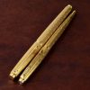 Parker 75 gold filled perle fountain pen and ballpoint set with 14K M nib - Used - Image 9