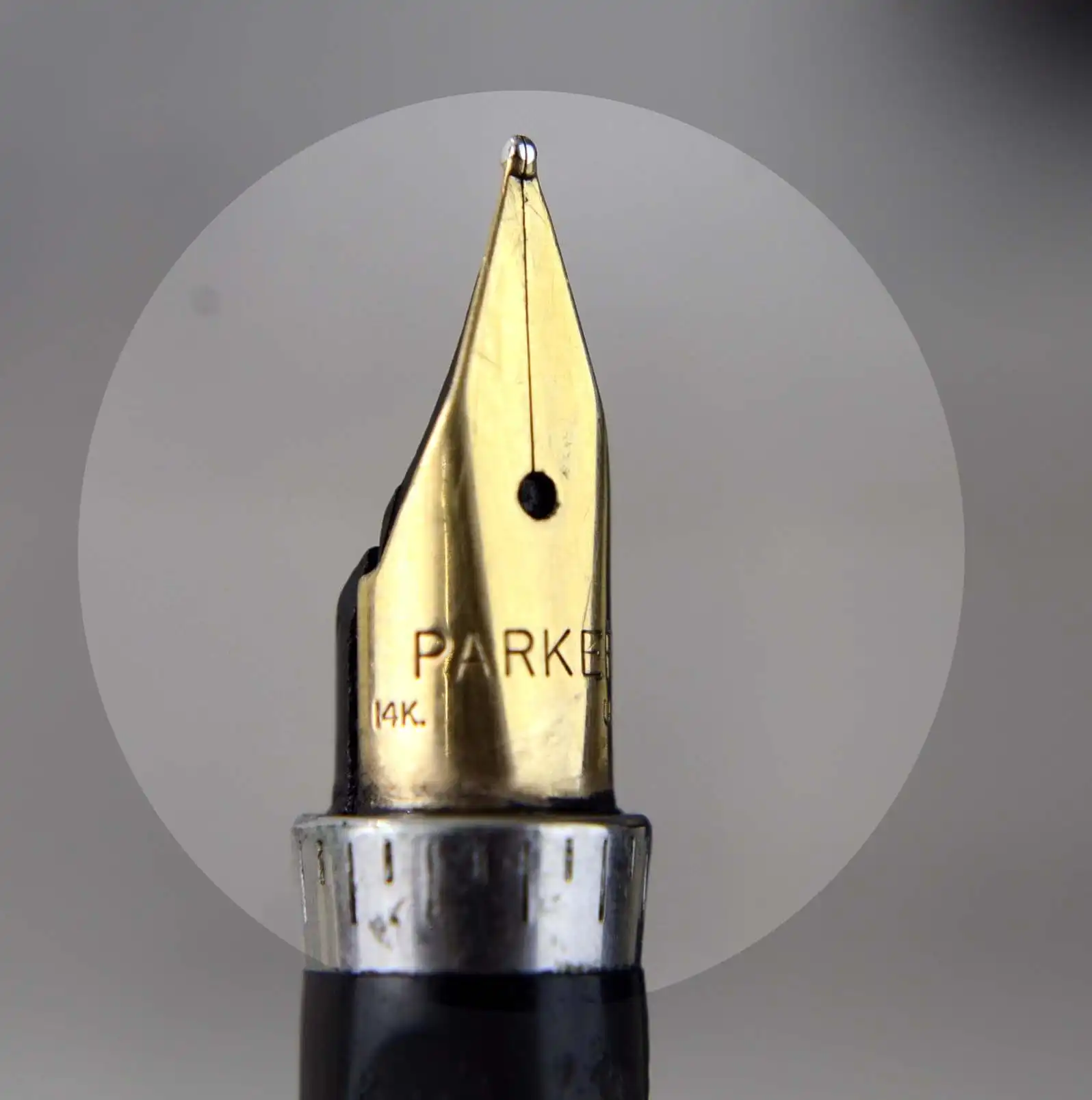 Parker 75 gold filled perle fountain pen and ballpoint set with 14K M nib - Used - Image 8