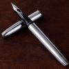 Vintage Sheaffer imperial 506 bright chrome fountain pen - M inlaid nib - Image 3