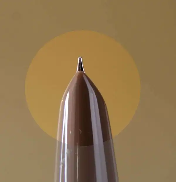 wing sung 601 brown  barrel Vacumatic button filler fountain pen with F nib - Image 7