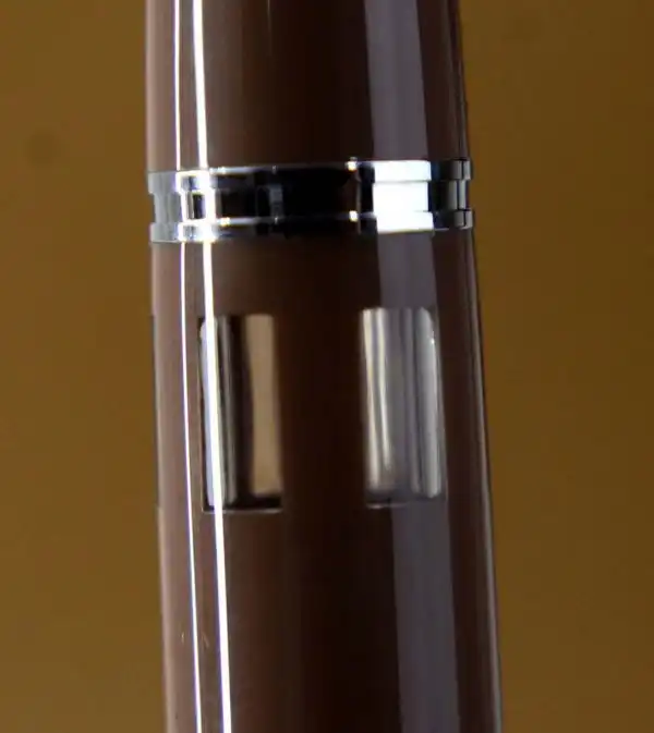 wing sung 601 brown  barrel Vacumatic button filler fountain pen with F nib - Image 3