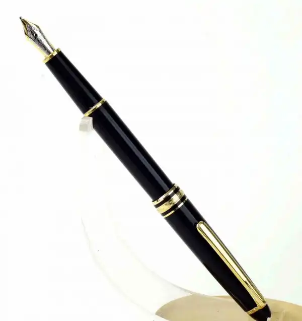 Montblanc Meisterstück 144 Piston converter fountain pen 14K gold Dualtone B nib - Image 2