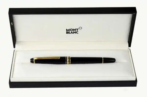 Montblanc Meisterstück 144 Piston converter fountain pen 14K gold Dualtone B nib - Image 6