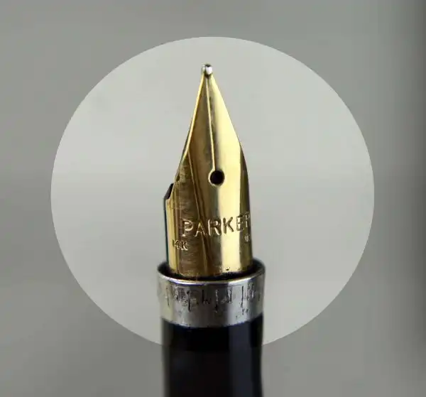 Parker 75 gold filled fountain pen and ballpoint set with 14K gold M nib - Image 8