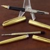 Parker 75 gold filled fountain pen and ballpoint set with 14K gold M nib - Image 3