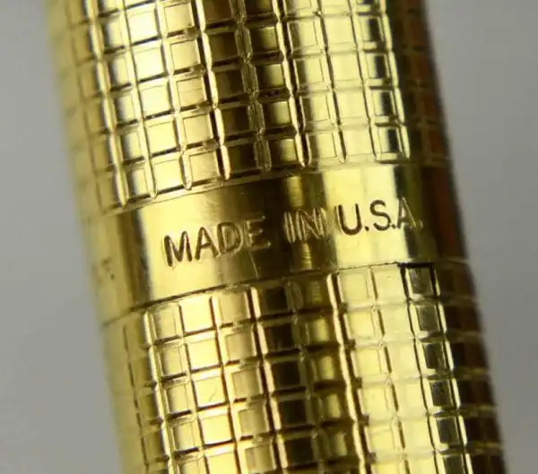 Parker 75 gold filled fountain pen and ballpoint set with 14K gold M nib - Image 5