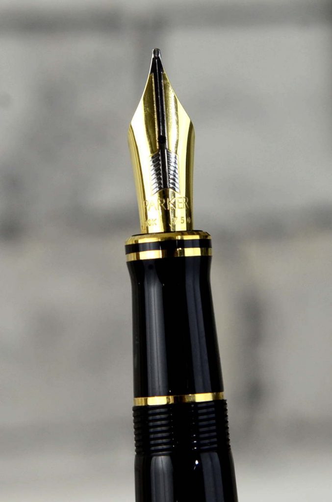 Buy Parker Duofold Centennial Fountain Pen 18K Sold Gold B Nib Online