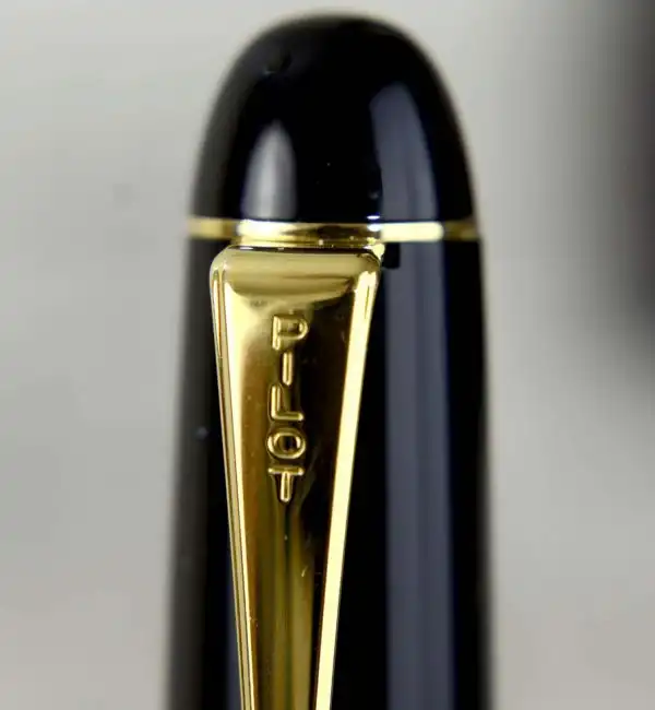 Pilot Custom 74 black barrel fountain pen -  14K 585 solid gold Broad nib - Image 6