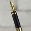 Montblanc Noblesse Navy blue fountain pen 18K gold B nib - 1970 Vintage - Image 5