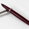 Parker 21 Vintage fountain pen burgundy barrel with steel F nib - Image 3
