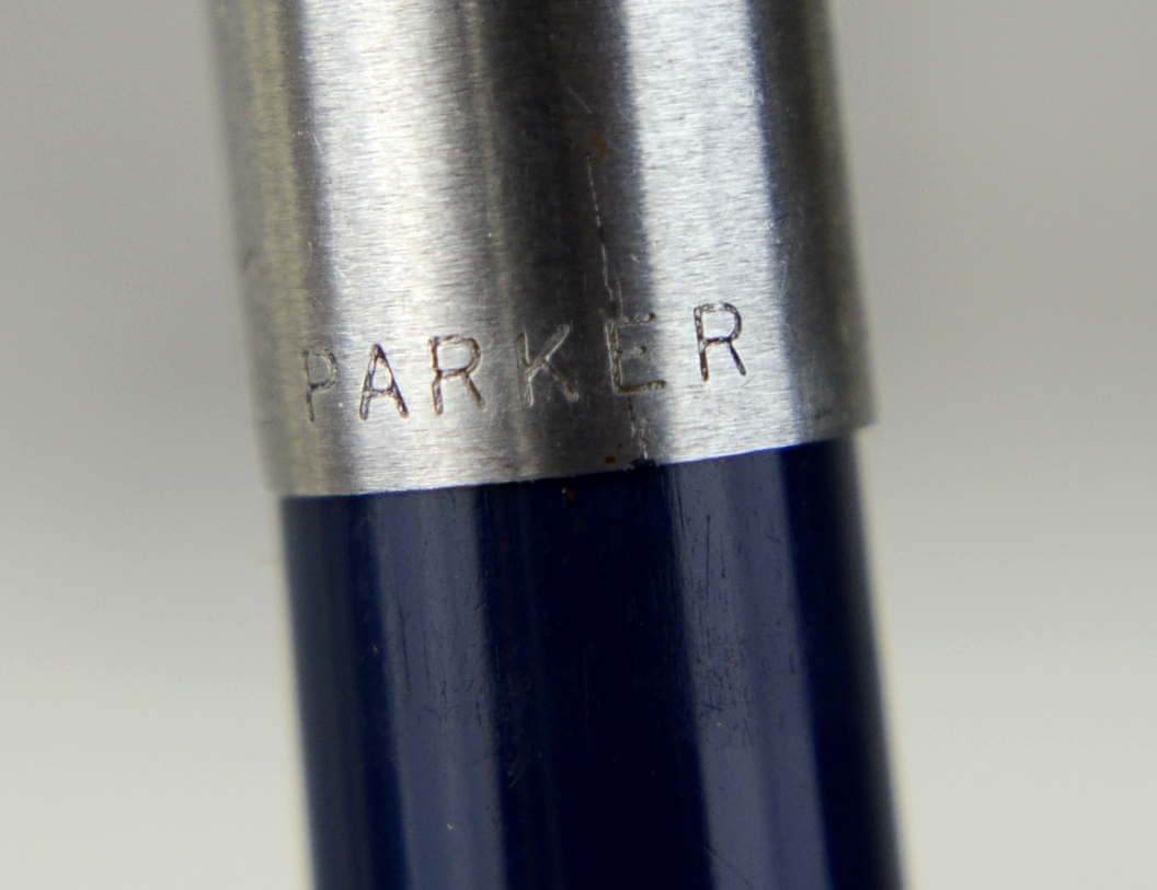 Buy vintage parker 21 navy barrel fountain pen with steel M nib online