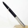 Vintage parker 21 black barrel fountain pen with steel medium nib - USA - Image 2
