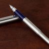Parker 25 vintage chrome barrel fountain pen with Original Converter  - M nib - Image 4