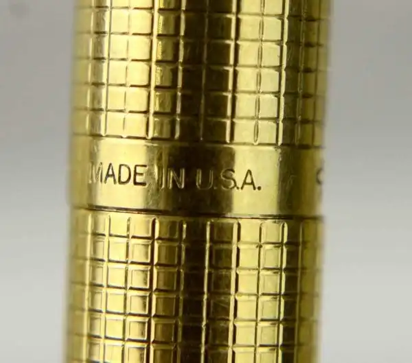 Vintage parker 75 ciselle gold filled fountain pen with 14K solid gold M nib - Image 8