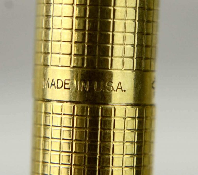 Buy parker 75 ciselle fountain pen gold filled barrel with 14K gold M nib