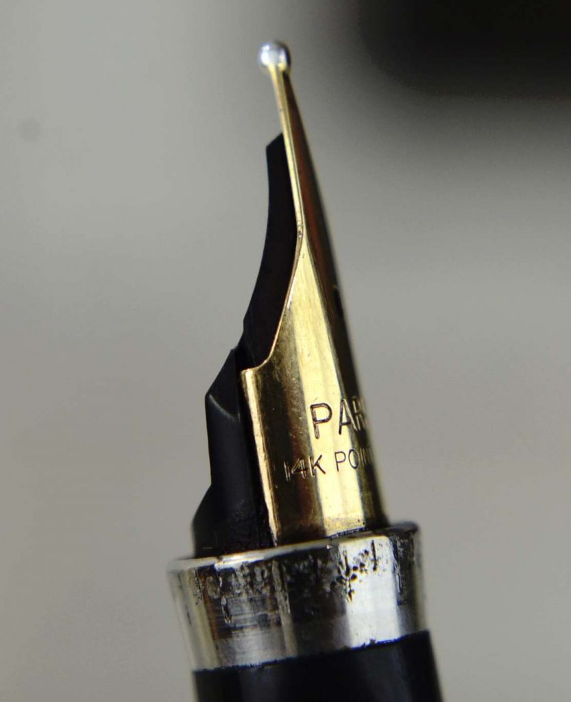 Vintage parker 75 sterling silver fountain pen with 14K gold medium nib