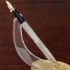 Vintage parker 75 sterling silver fountain pen 14Karat Gold F nib - Image 2
