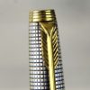 Vintage parker 75 sterling silver fountain pen 14Karat Gold F nib - Image 6