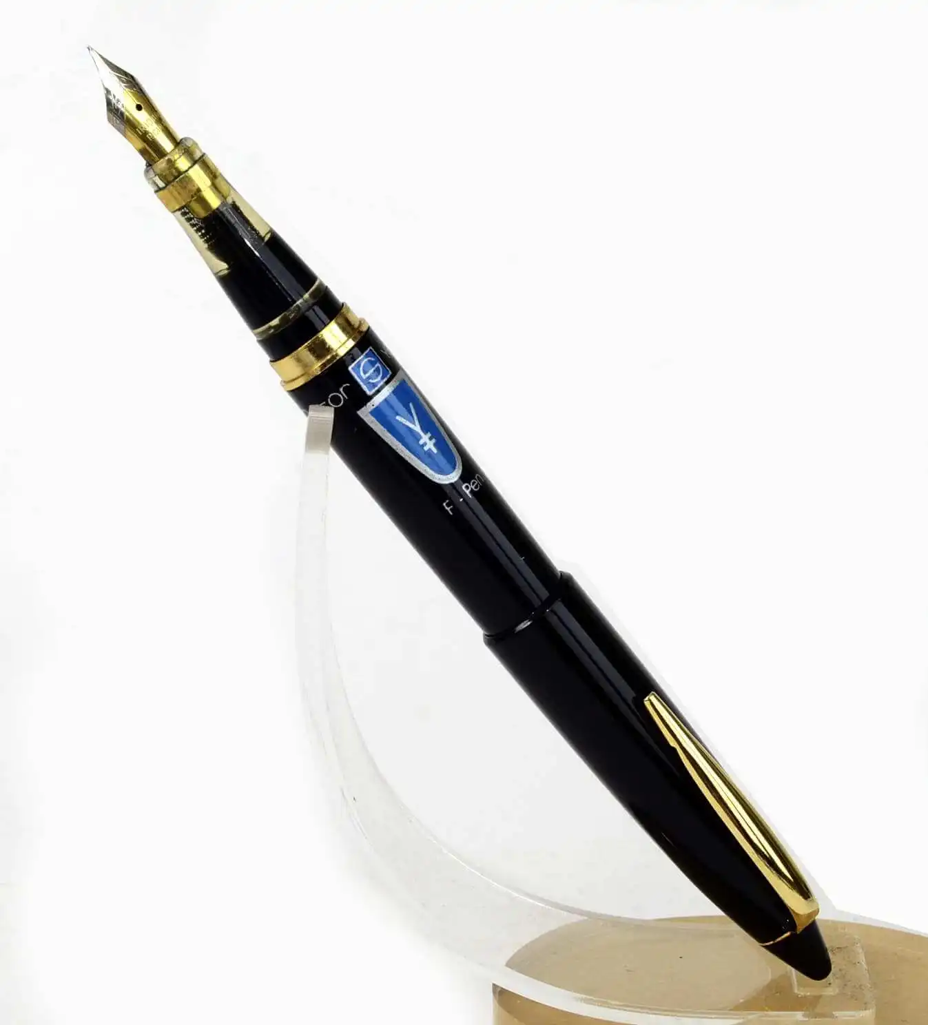 Vintage Senator Yen German fountain pen with dualtone iridium point F nib - Image 2