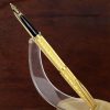Vintage waterman CF plaque ORG golden fountain pen - 18K solid gold Broad nib - Image 2