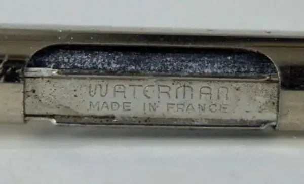 Vintage waterman CF plaque ORG golden fountain pen - 18K solid gold Broad nib - Image 10
