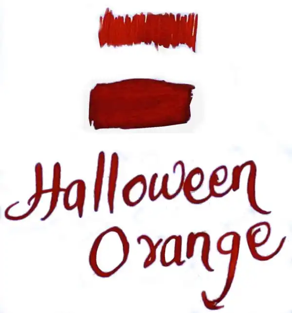 Krishna Ink halloween orange fountain pen ink - 20 ml - Image 3