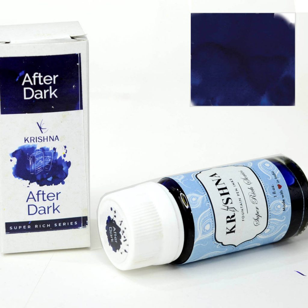 Buy Krishna after dark colour fountain pen ink online