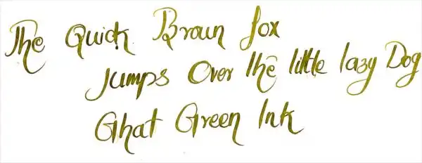 Krishna Ink Ghat green fountain pen ink - 20 ml - Image 5