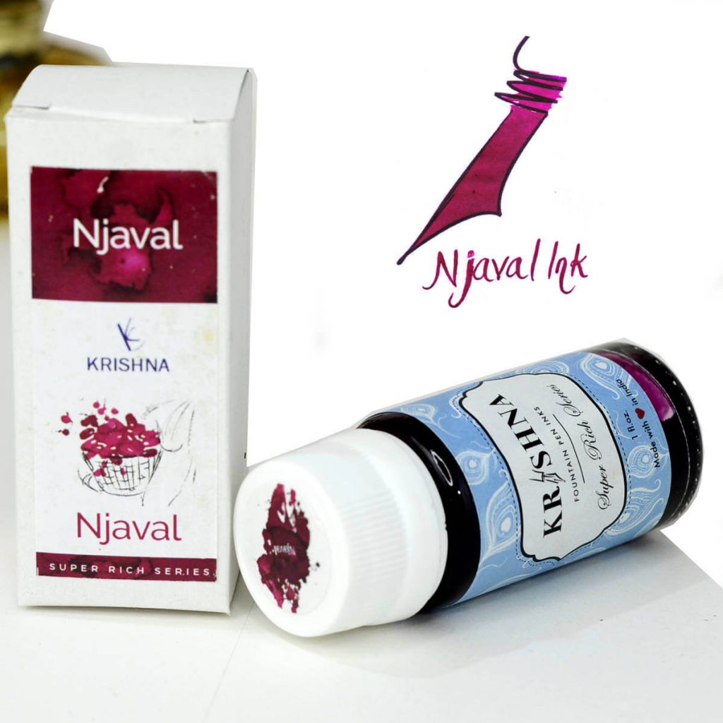 Buy Krishna Ink Njaval Purple Fountain Pen Ink Online