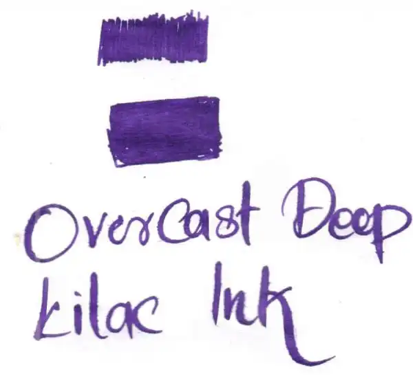 Krishna Ink Overcast deep purple lilac fountain pen ink - 20 ml - Image 2