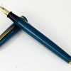 Pilot Vintage  Eyedropper pilot 2 pocket teal fountain pen -  gold plated  F nib - Image 3