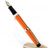 Kanwrite Heritage Orange barrel piston filler fountain pen  - Full Flex Medium nib - Image 4