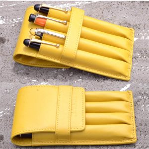 Leather pen pouch