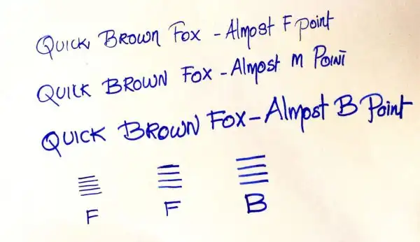 Kanwrite Heritage Orange barrel piston filler fountain pen  - F, M and B points sailor Zoom nib - Image 13