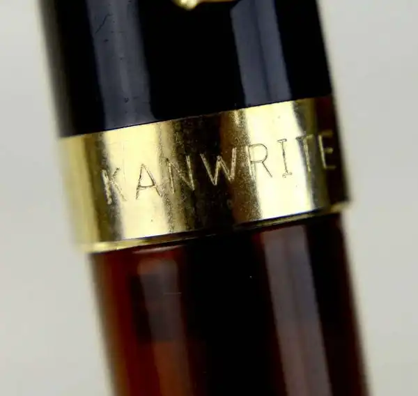 Kanwrite Heritage amber black piston filler fountain pen  - Full Flex Medium nib - Image 10