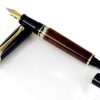 Kanwrite Heritage amber black piston filler fountain pen  - Full Flex fine nib - Image 3