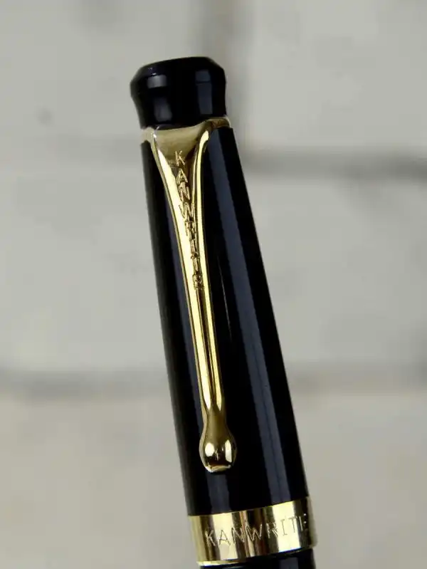 Kanwrite Heritage Jet black piston filler fountain pen  - Full Flex Medium nib - Image 6