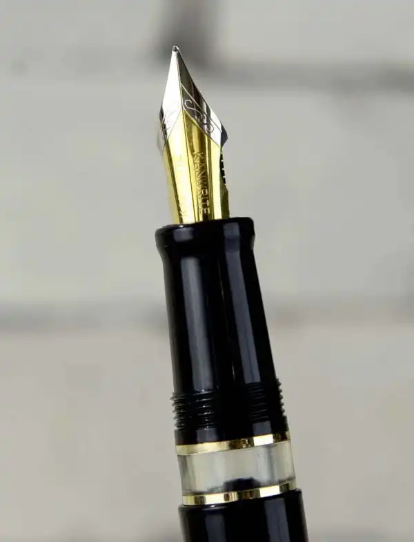 Kanwrite Heritage Jet black piston filler fountain pen  - Full Flex Medium nib - Image 7