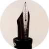 Kanwrite Heritage Jet black piston filler customized fountain pen  - Medium stub nib - Image 9