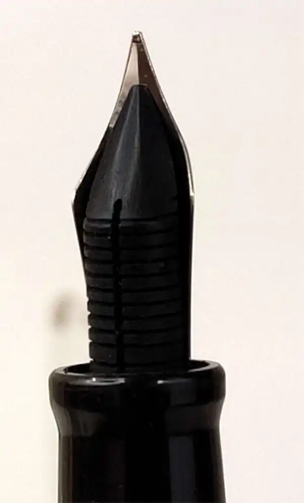 Kanwrite Heritage Jet black piston filler customized fountain pen  - Medium stub nib - Image 6