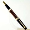 Kanwrite Heritage amber black piston filler fountain pen  - 14K Flex F nib - Image 2