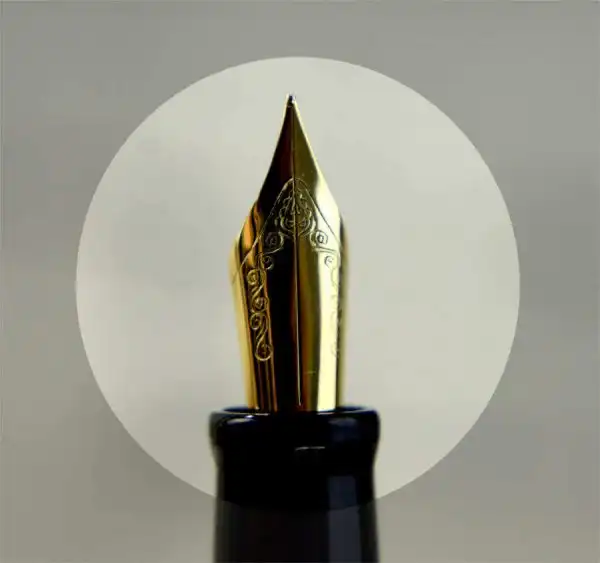 Kanwrite Heritage full fire blast piston filler fountain pen  - 14K Flex F nib - Image 8