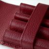 genuine leather pen pouch for fountain pens burgundy - 4 pen pockets - Image 6