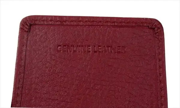 genuine leather pen pouch for fountain pens burgundy - 4 pen pockets - Image 5