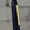 Vintage Camlin 7 blue Eyedropper fountain pen with Gold plated F nib - NOS - Image 6