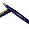 Vintage Camlin 7 blue Eyedropper fountain pen with Gold plated F nib - NOS - Image 3