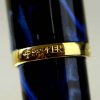 parker insignia blue lacquer fountain pen with 23K gold plated M nib - Image 6